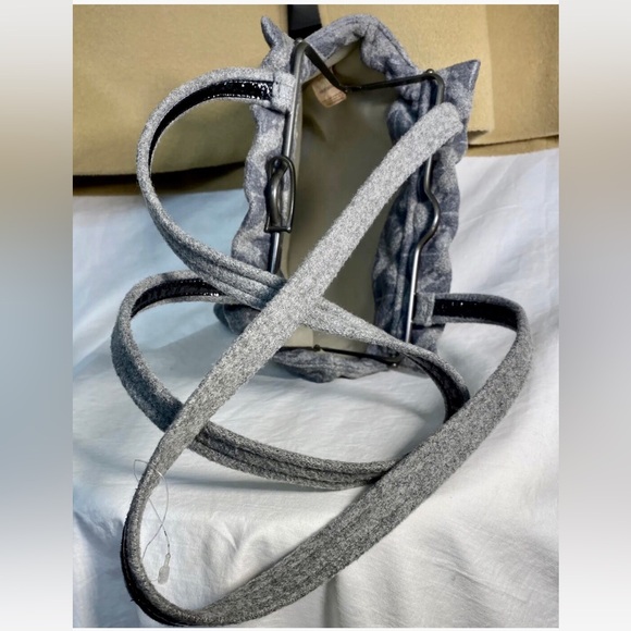 😍 BOTTEGA VENETA *VINTAGE* DESIGNER GREY PRINTED CASHMERE WOOL SHOULDER BAG! 🤩 - Picture 3 of 8